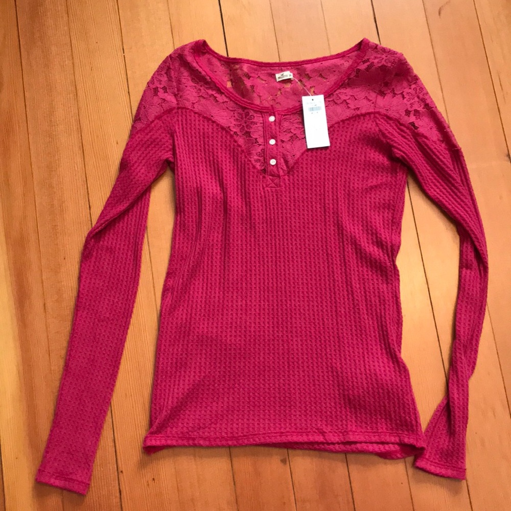 Hollister Long Sleeve (Dark Pink)